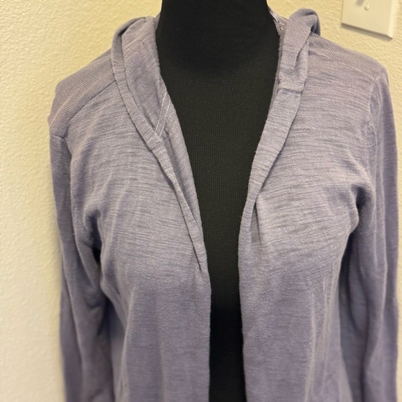 2 FOR $25 Core Life Blue Purple 100% Cotton Open Front Cardigan Sweater Size XS - Picture 2 of 8